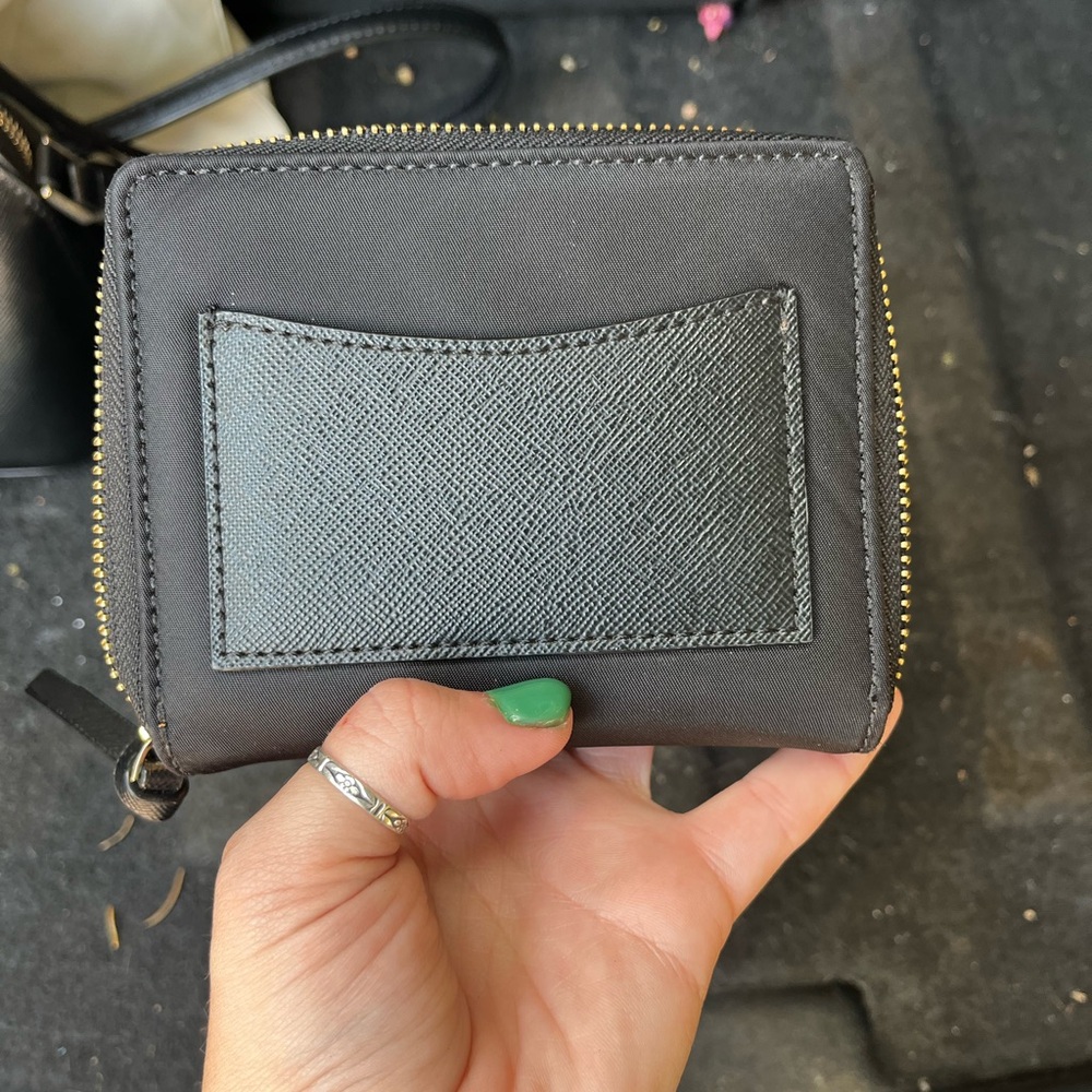 Black Zip-Around Wallet